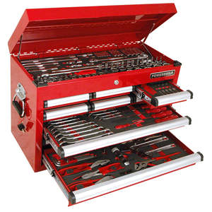 Powerbuilt Tool Boxes Tools: Powerbuilt 189pc Red Tool Chest & Assorted Tools