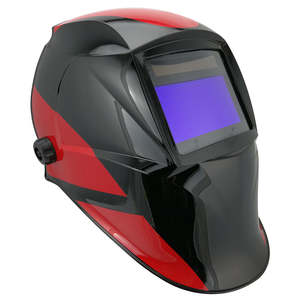 Helmets: WELDCO RED/BLACK WELDING HELMET
