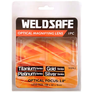 WELDSAFE 1PC WELDING HELMET MAGNIFYING LENS - 2.5 DEGREE