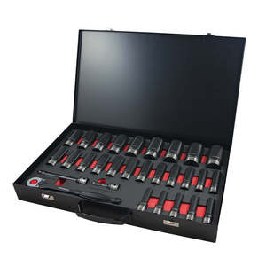 Powerbuilt Tool Sets Online Tools: 1/2DR 30PC METRIC DEEP DUAL IMPACT SOCKET SET