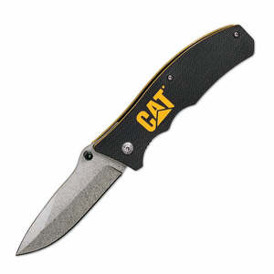 Cat® 190mm Drop-Point Folding Knife