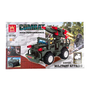 Kids Workshop: Combat High Performance Building Blocks Set 121 pcs