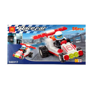 Kids Workshop: Speed Star Race Car Building Blocks 56 pcs