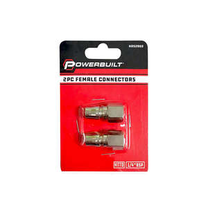 Air Accessories: Powerbuilt 2pc Female Connectors NITTO 1/4BSP