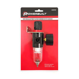 Air Accessories: Powerbuilt Air Regulator Filter Combo with Gauge