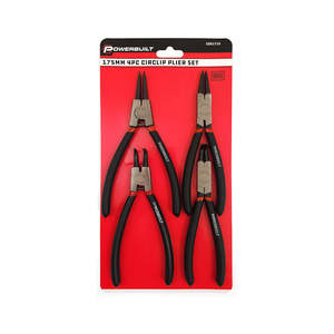 Powerbuilt 4pc 175mm Circlip Plier Set