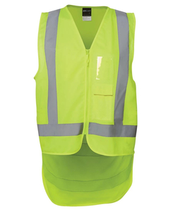 Products: Hi Vis Zip Drop Tail H Pattern (D+N) Vest by JB’s