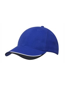 Cap with Contrast Peak Indent and Sandwich Trim