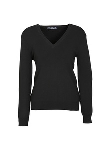 “V” Neck Womens Pullover by Biz Collection