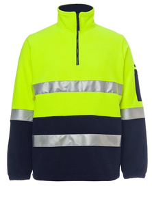 Hi Vis (D+N) 1/2 Zip Polar Fleece by JB’s