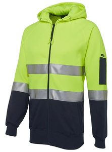 Products: Hi Vis (D+N) Full Zip Fleecy Hoodie by JB’s