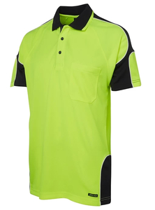 Products: Hi Vis Arm Panel Short Sleeve Polo by JB’s