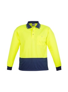 Products: Hi Vis Basic Spliced Long Sleeve Polo by Syzmik