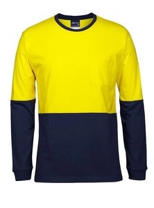 Products: Hi Vis Cotton Long Sleeve TShirt by JB’s