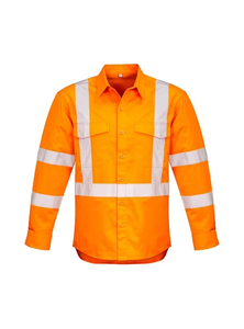 Products: Hi Vis Mens X Back Taped Shirt by Syzmik