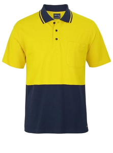 Products: Hi Vis Cotton Pique Trad Polo by JB’s
