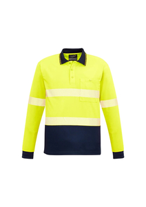 Products: Hi Vis Segmented Long Sleeve Polo – Hooped Tape by Syzmik