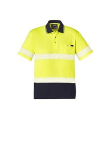 Products: Hi Vis Segmented Short Sleeve Polo – Hooped Tape by Syzmik