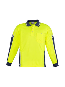 Products: Hi Vis Squad Mens Long Sleeve Polo by Syzmik