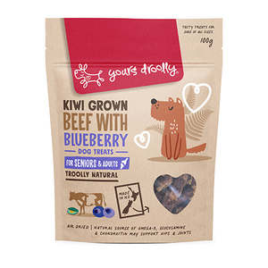 Xmas: Yours Droolly  Kiwi Grown Senior Beef with Blueberry Treats