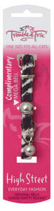 Trouble & Trix Cat Collar High Street - Zebra