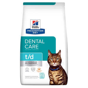 Hills Pet Nutrition Dental Diets: Hill's Prescription Diet t/d Dental Care Dry Cat Food