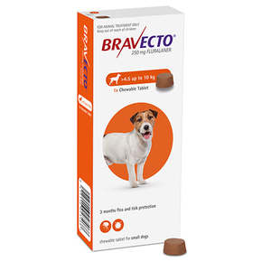 Bravecto: Bravecto Chewable Small Dog 4.5-10kg