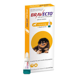 Bravecto: Bravecto Spot On X-Small Dog 2-4.5kg