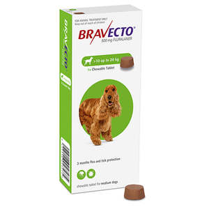 Bravecto: Bravecto Chewable Medium Dog 10-20kg