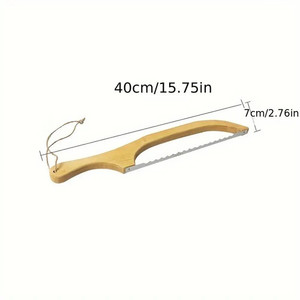 Pine Bow Bread Knife with Stainless Steel blade Woodnbits