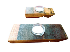 Products: Tea Light made from Upcycled Wine Barrels Woodnbits
