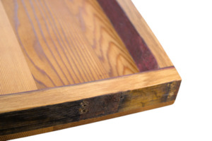 Medium Charcuterie Board or platter made from Oak Wine Barrels and Cedar Woodnbits