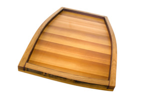 Huge Charcuterie Board or platter made from Oak Wine Barrels and Cedar Woodnbits