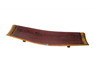 Platter made from Full Length Wine Barrel Staves Woodnbits