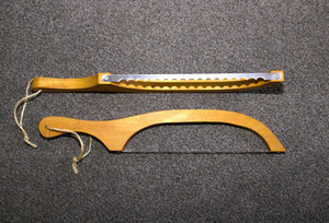 Garapa Bow Bread Knife Woodnbits