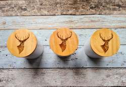 Serving Platters: White Ceramic Canisters - 3 Piece set