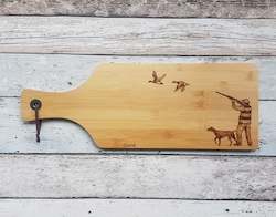 Serving Platters: Bamboo Cheese Board - Mallard Mayhem