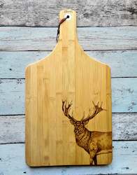 Serving Platters: Bamboo Cheese Board - Red Stag