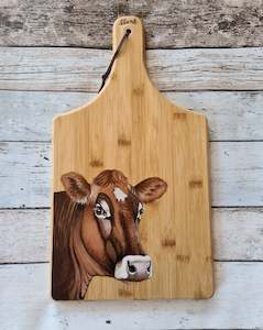 Bamboo Cheese Board - Jersey Cow