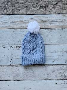 Knitware: Merino Hat - Blue