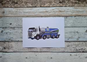 Original Paintings: Milk Tanker Print