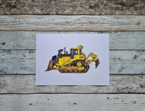 Bulldozer Print
