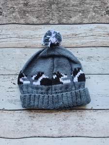 Acrylic - Dusky Blue Border Collie Hat