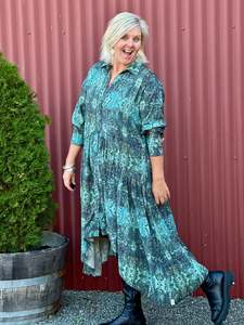 Empire Shirt Dress - Fragments