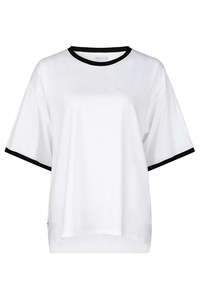 Contra Tee -Ivory/Black Trim