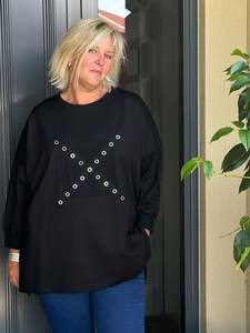 Bulls Eye Top -Sweatshirt