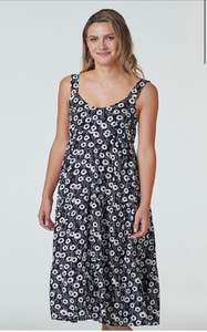 Sale Clearance: Night Daisy Sun Dress -Size 18