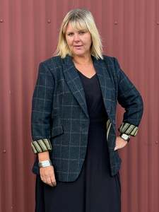 Shamrock Plaid Blazer