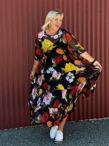 Four Tiered Dress- Rose Rebellion