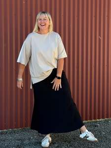 Jellicoe: Bias Skirt -Noir ( Black)